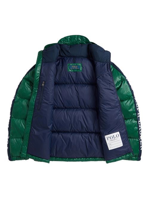 Piumino verde con logo RALPH LAUREN | 322978456002VERDE